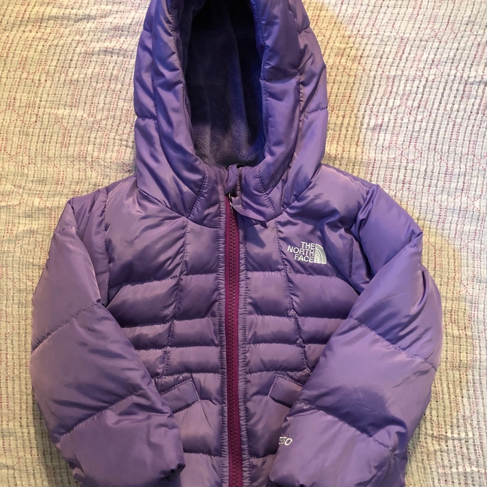 North Face coat purple 2T toddler